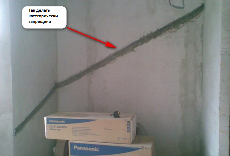 Можно ли штробить стены в панельном доме под проводку