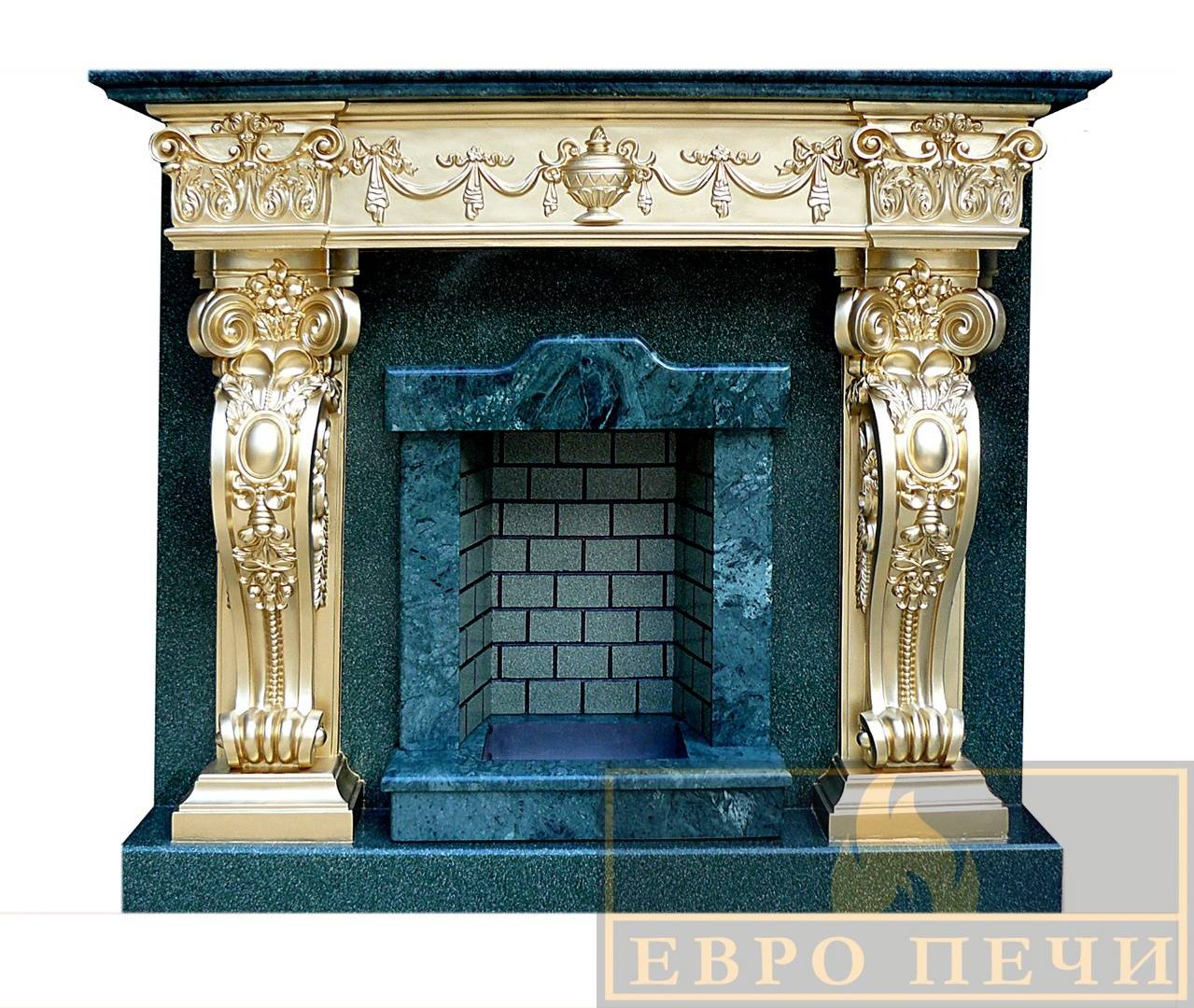 Декоративный портал для камина: каминный портал из дерева и гипса