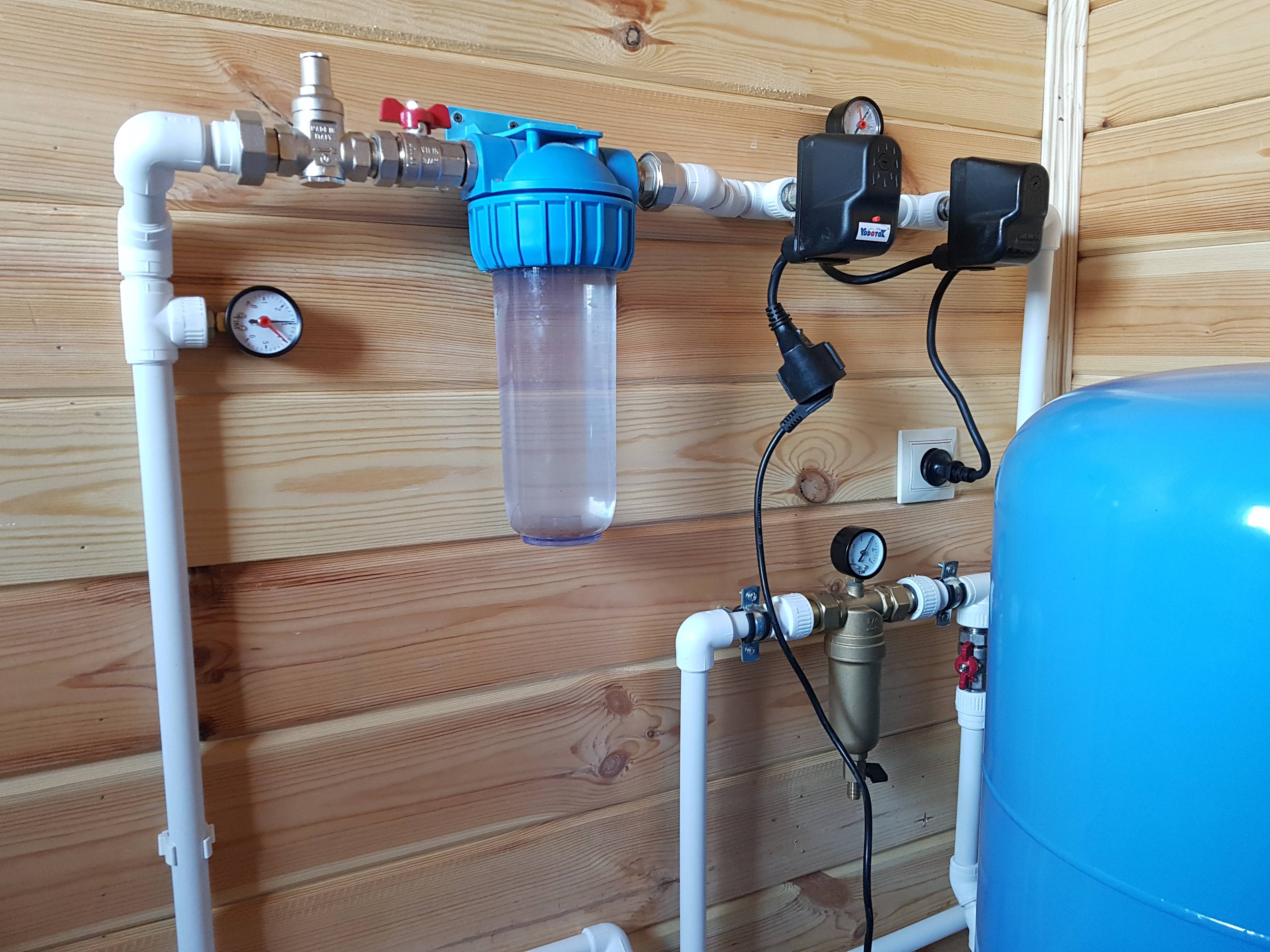 Схема автономного водоснабжения дома насосом из скважины