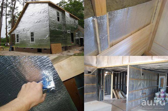 Технология утепления стен фольгированным утеплителем изнутри и снаружи