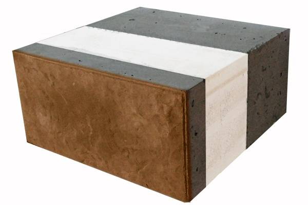 Многослойные стеновые блоки. стеновые блоки с облицовкой и утеплителем для строительства