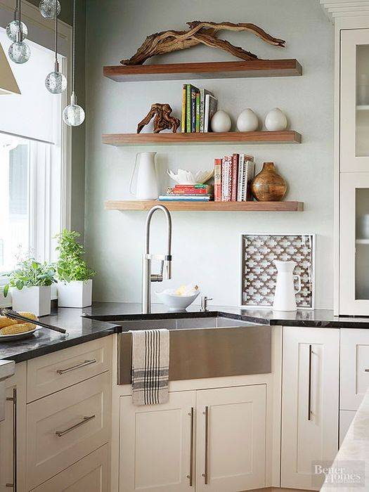 5 способов с пользой заполнить угол на маленькой кухне