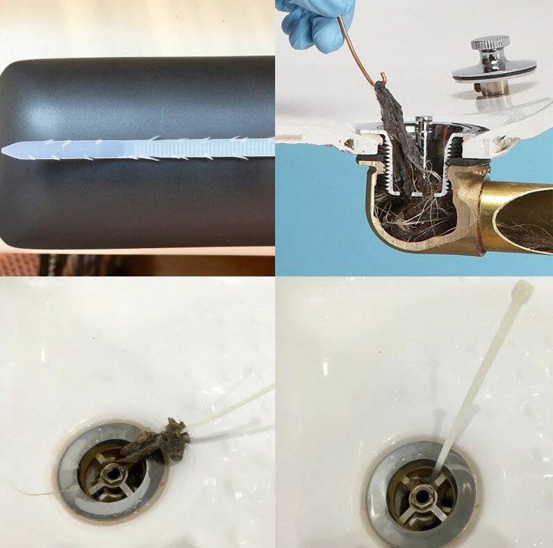 Чем растворить волосы в сливе ванной — 5 методов