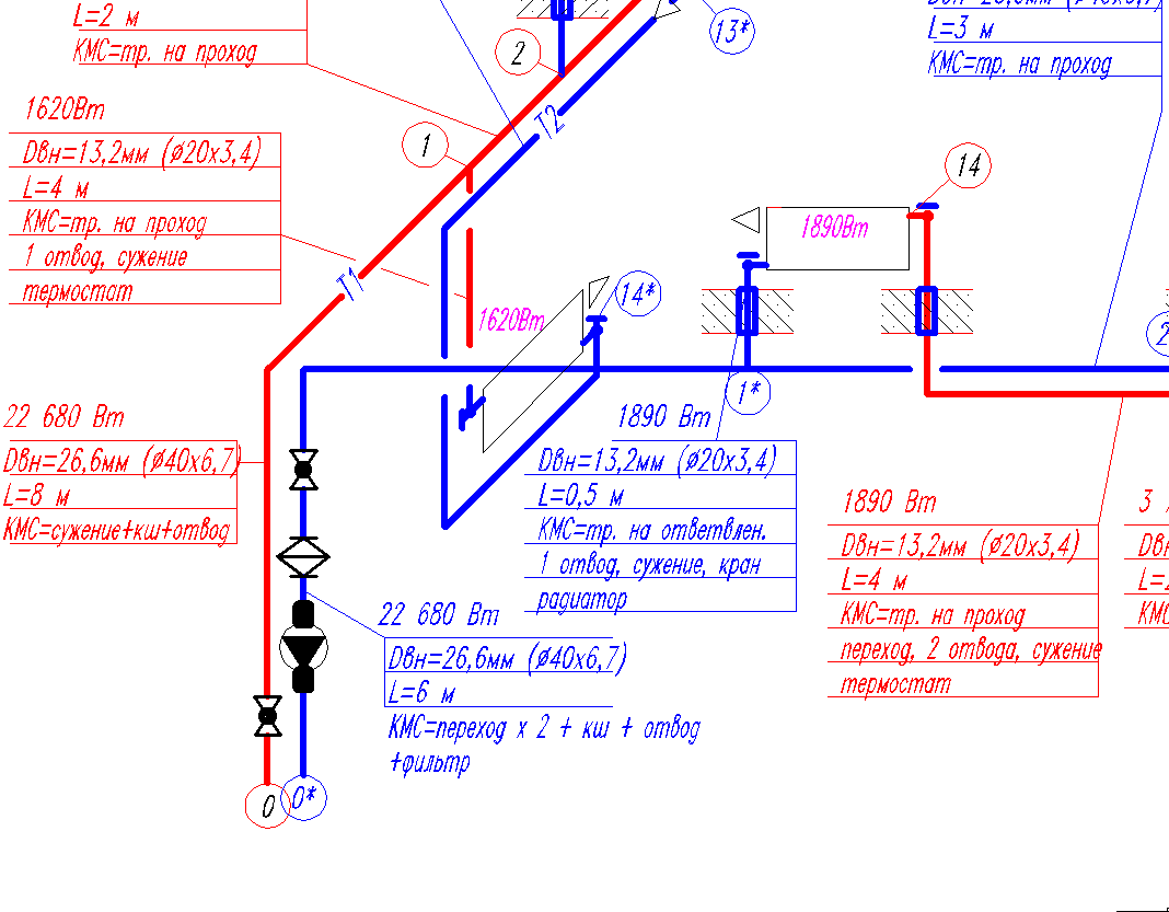 Гидравлический расчет однотрубной системы отопления с примерами