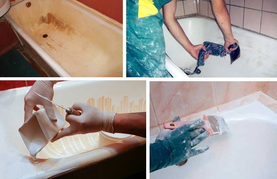 Как самостоятельно покрасить чугунную ванну в домашних условиях: обзор красителей и пошаговая инструкция процесса