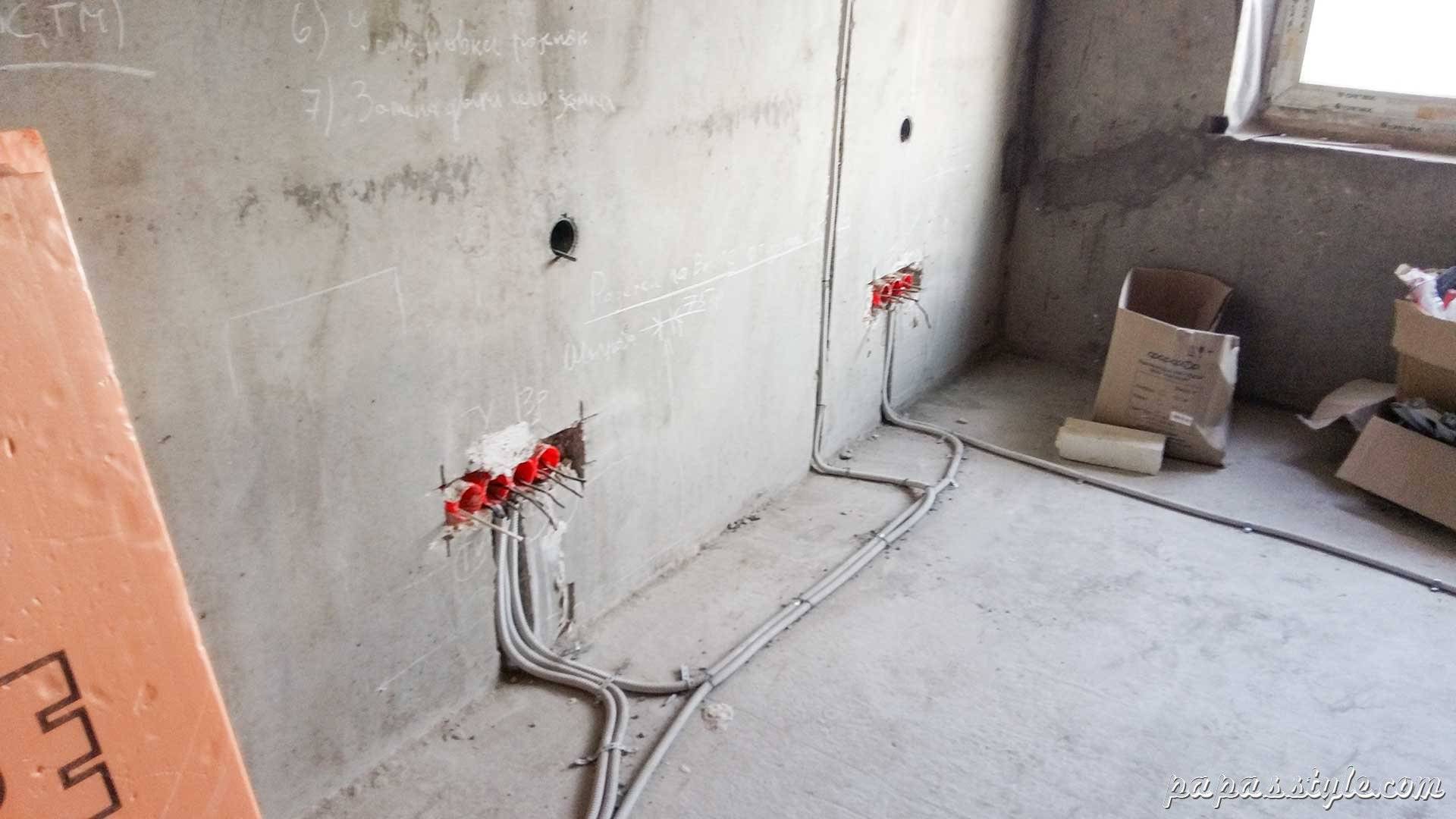 Можно ли штробить монолитные стены под электропроводку
