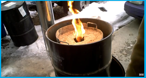 Как своими руками изготовить длительного горения печь на опилках, отработке, дровах?