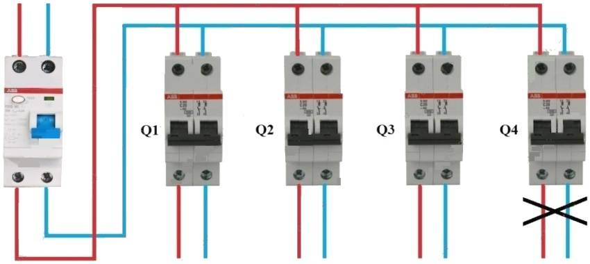 Правильное подключение автомата сверху или снизу схема
