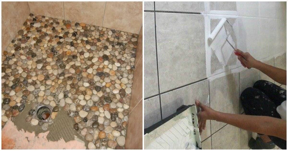 Как обновить старую кафельную плитку в ванной комнате