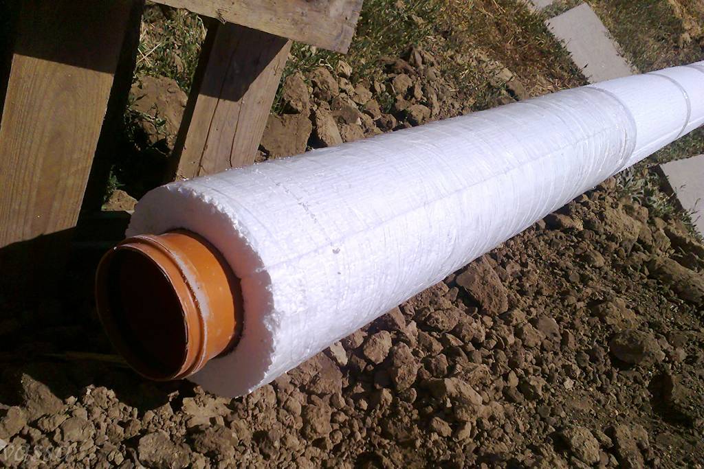 Утепление канализационных труб для наружной канализации