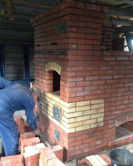Русский стиль планировка дома размером 6×6 м с печкой