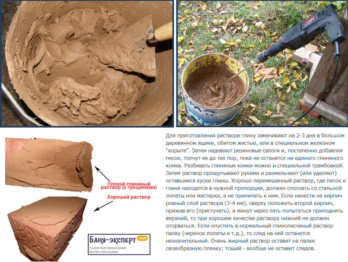 Шамотная глина: инструкция по применению - из чего состоит, для чего нужна, и как ее разводить своими руками для кладки или штукатурки печи - все о строительстве