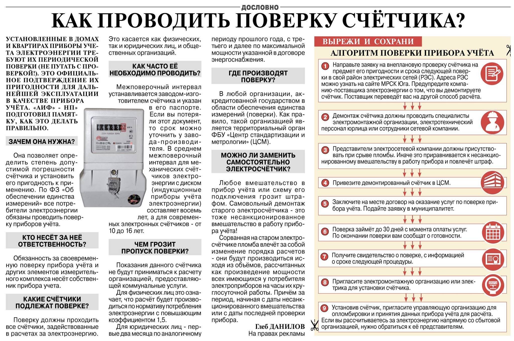 Межповерочный интервал (мпи) электросчетчиков - таблица сроков поверки счетчиков электроэнергии в россии по моделям