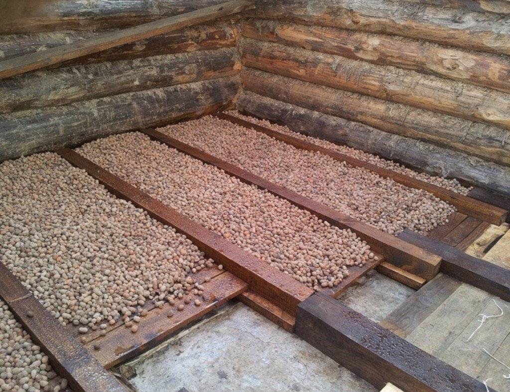Как утеплить чердачное перекрытие по деревянным балкам и бетонным плитам керамзитом или опилками?