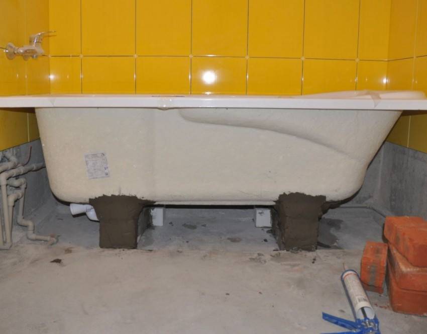 Установка акриловой ванны своими руками - пошаговая инструкция, 3 варианта!