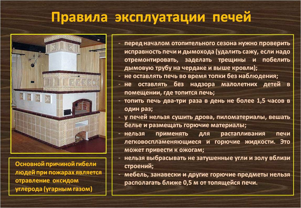 Город куйбышев - памятка о мерах пожарной безопасности для домов (садовых домов) с печным отоплением