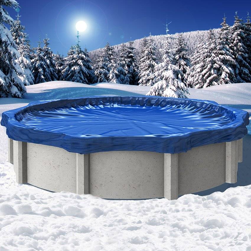 Каркасный бассейн зимой – оставить на улице или как хранить