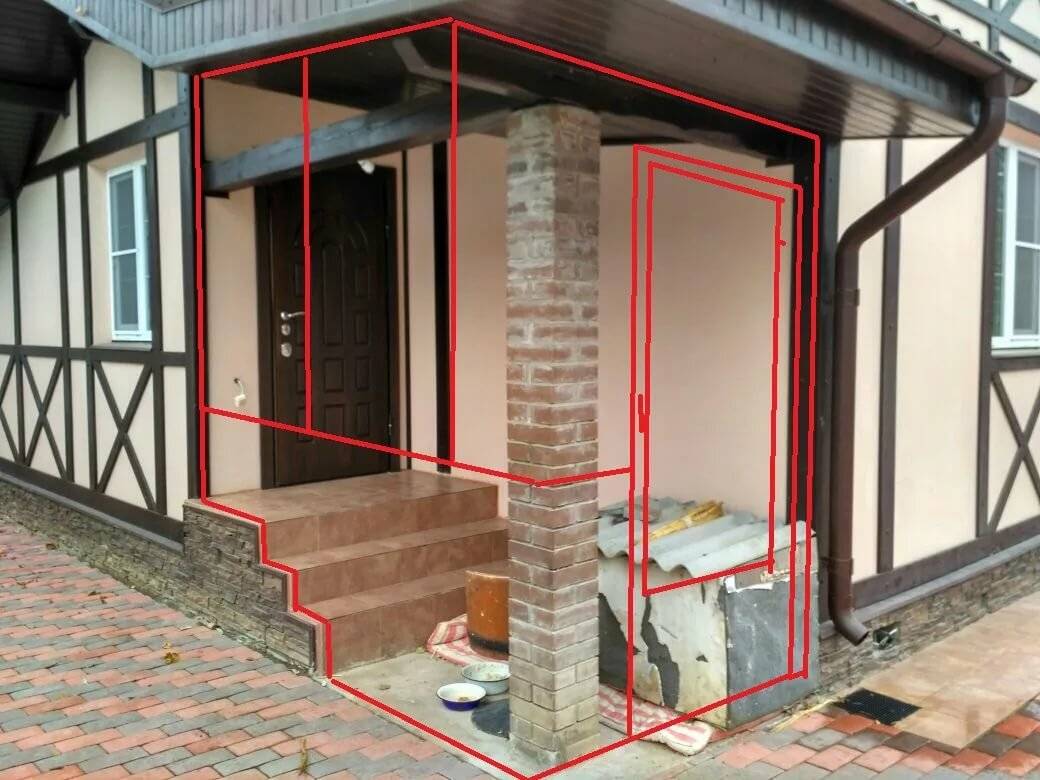 Закрытое крыльцо для частного дома: проекты оформления входа террасы загородного дома с остеклением