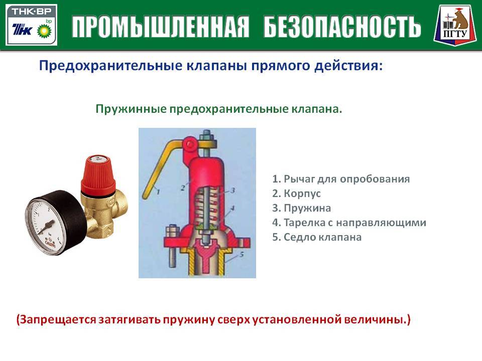 Предохранительный клапан в системе отопления: назначение, подбор и установка