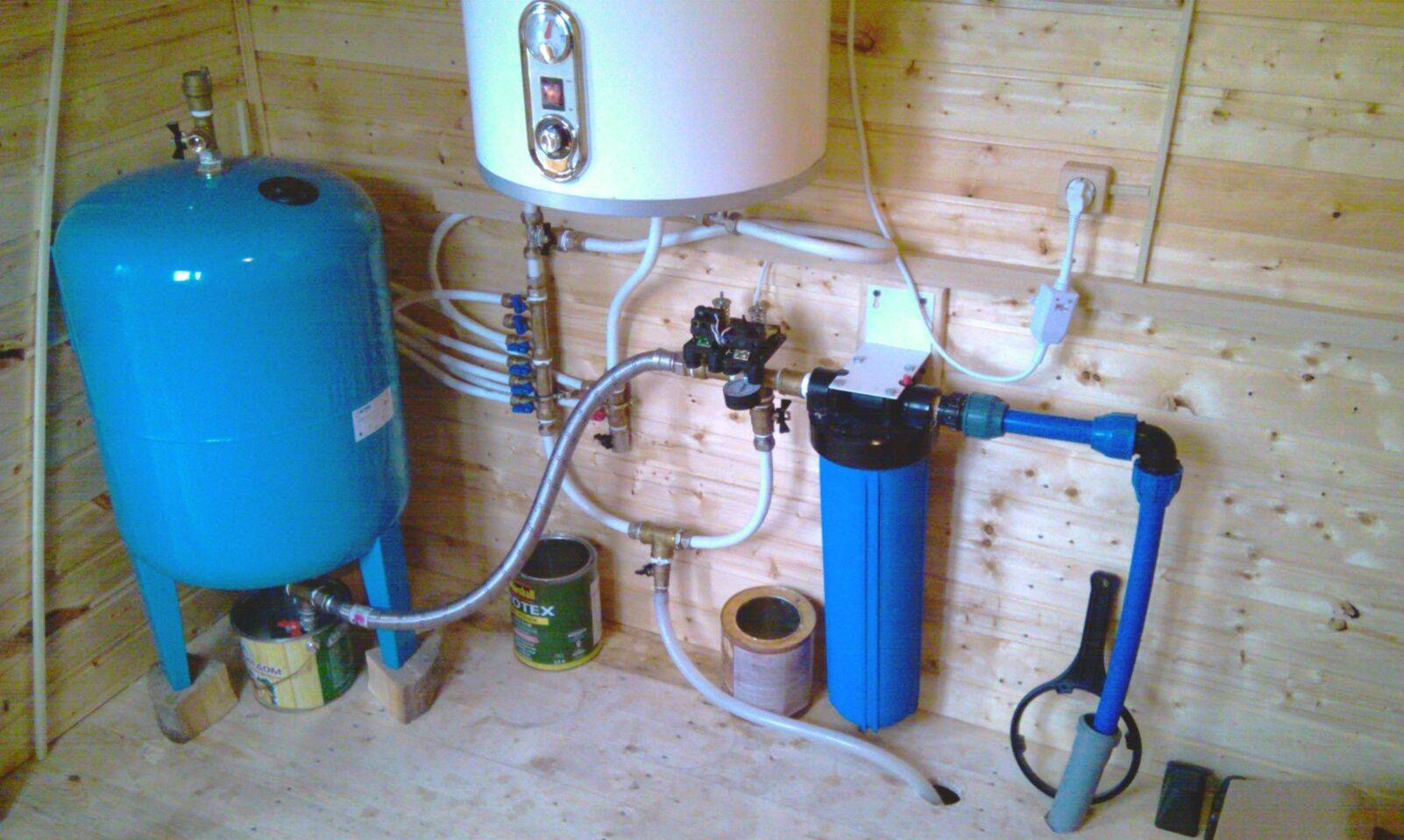 Как провести воду из скважины в дом своими руками: схема