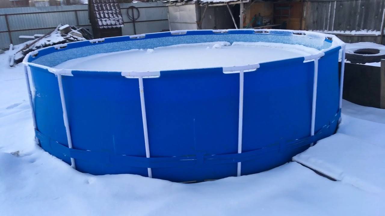 Как подготовить к зиме всесезонный сборно-каркасный бассейн?