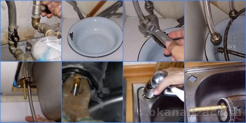Замена смесителя на кухне: как поменять кран самостоятельно