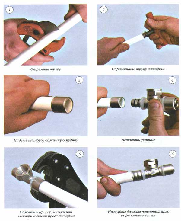 Монтаж пластиковых труб своими руками, способы соединения