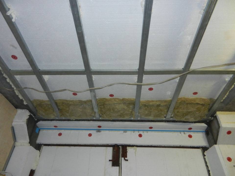 Утепление бетонного потолка в гараже своими руками изнутри