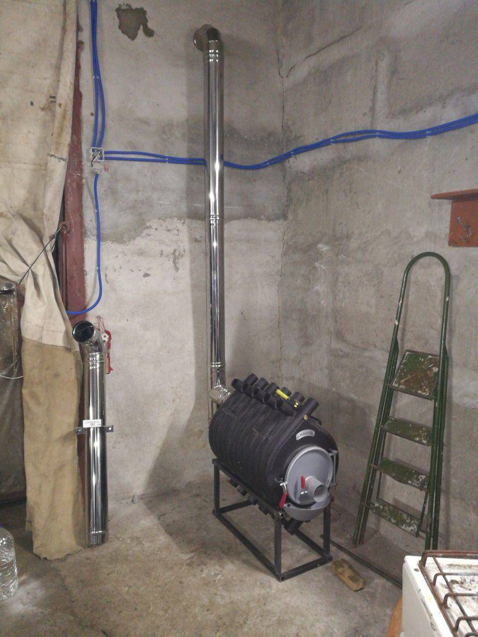 Водяное отопление в гараже без электричества