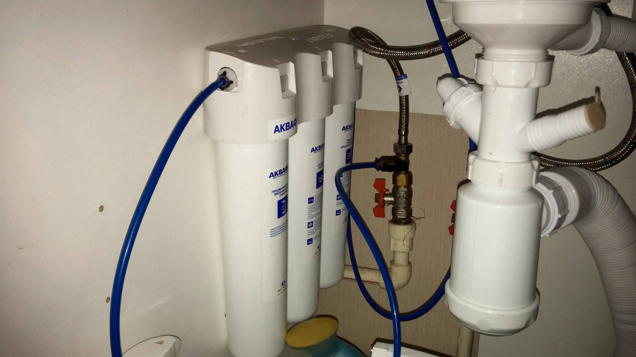 Тонкости процесса установки фильтра для воды под мойку