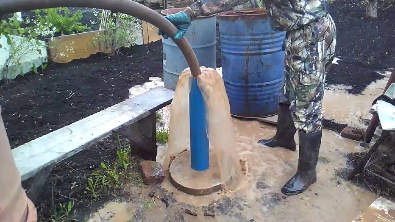 Как очистить скважину от песка и ила своими руками: советы с видео