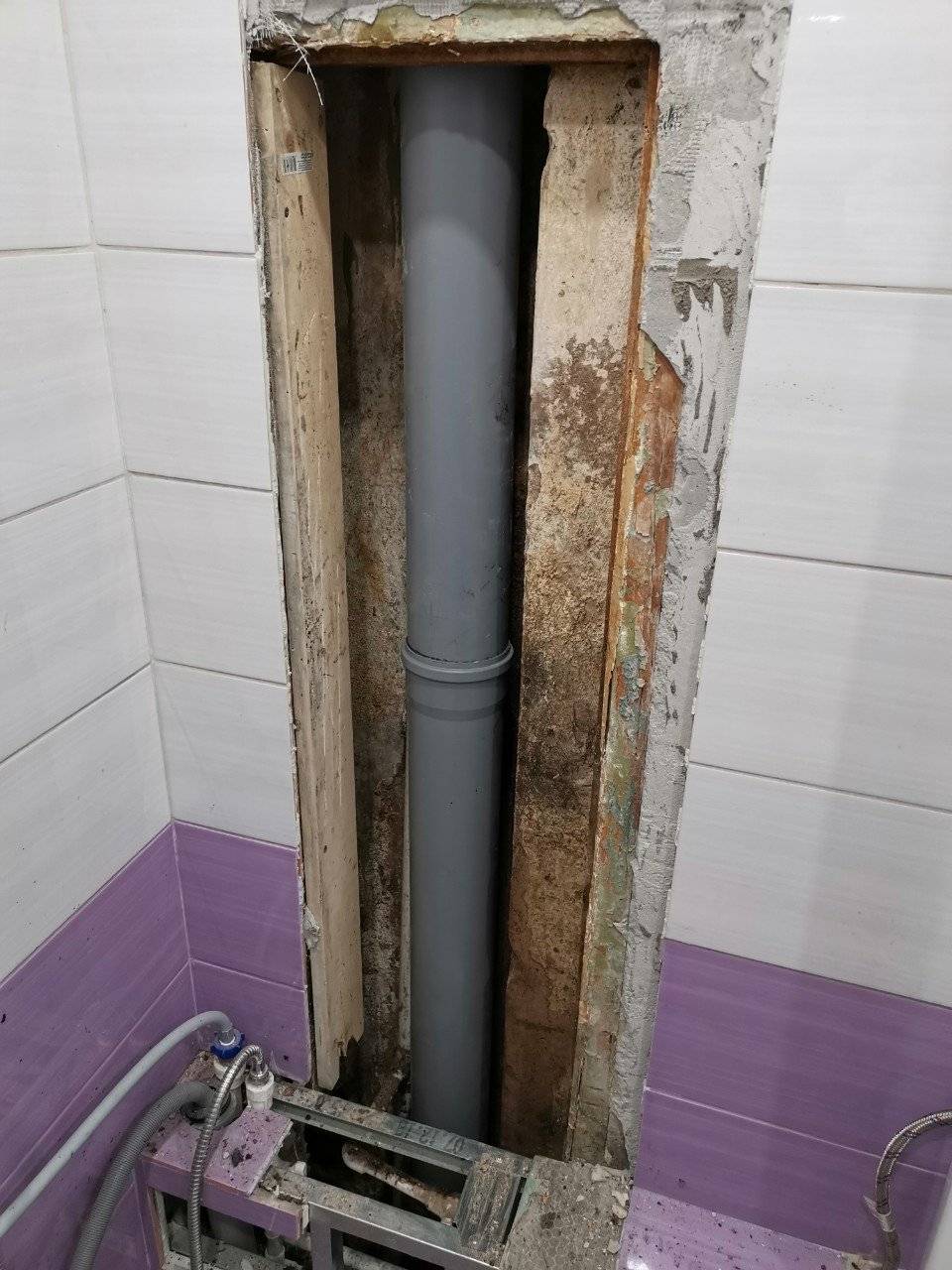 Замена канализационного стояка в квартире