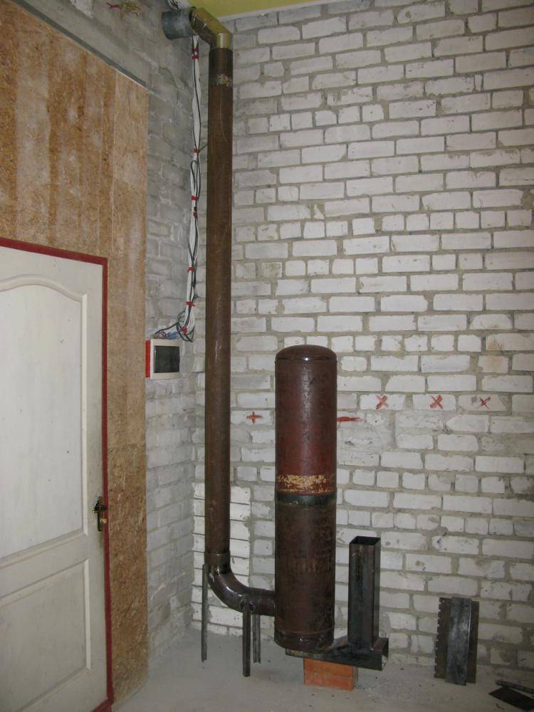 Дымоход для буржуйки в гараже: как сделать правильно, через стену?