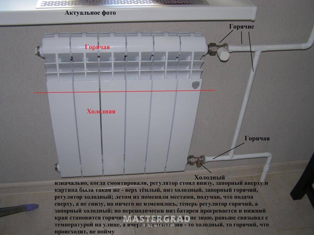 Почему радиатор отопления сверху горячий, а снизу холодный
почему радиатор отопления сверху горячий, а снизу холодный