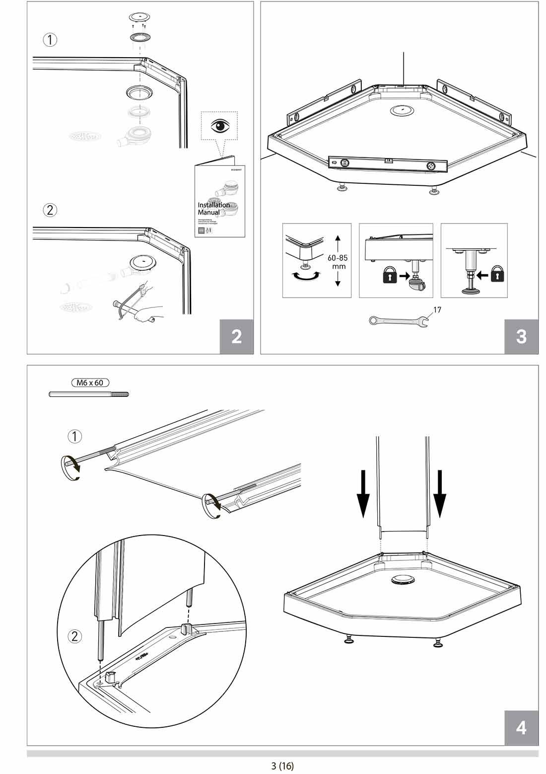 Cборка душевой кабины: инструкция как правильно собрать кабинку самостоятельно, как собирается душ, пошаговая схема по сбору