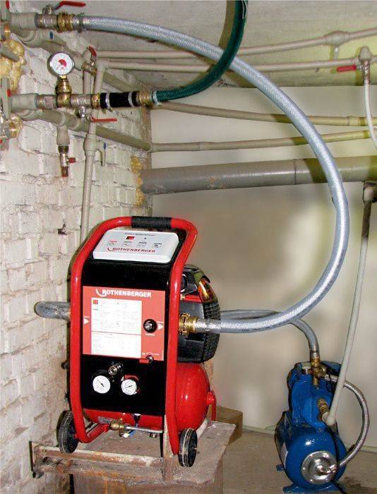 Промывка и опрессовка системы отопления: инструкция для промывки опрессовки систем отопления водоснабжения