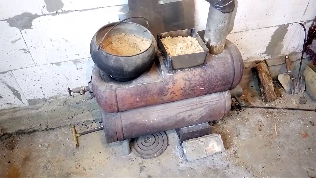 Как сделать печь-буржуйку для гаража своими руками