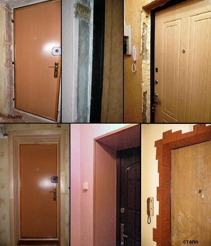 Дверные откосы на входную дверь: как сделать из мдф своими руками, штукатурка и другие варианты