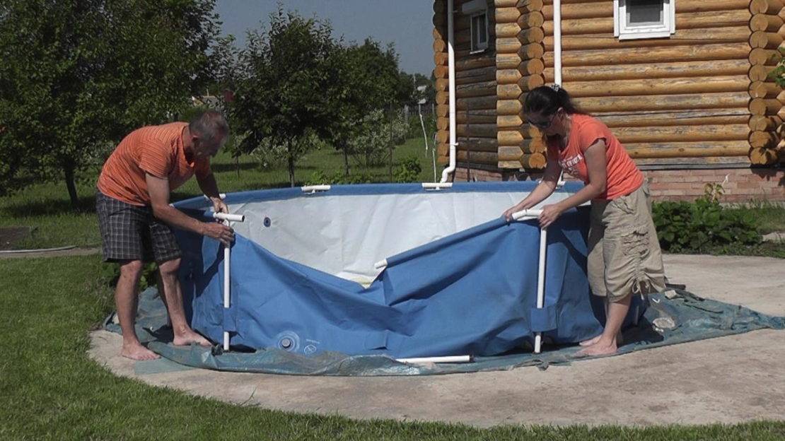 Каркасный бассейн своими руками: пошаговая инструкция по изготовлению и установке с фото и видео