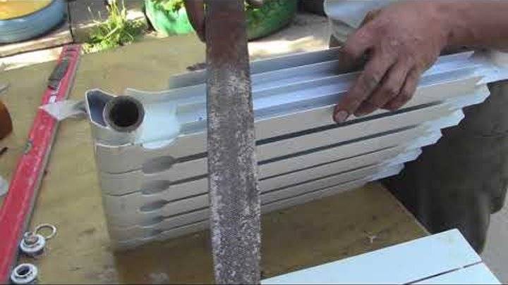 Как разобрать алюминиевый радиатор отопления своими руками: подробное описание