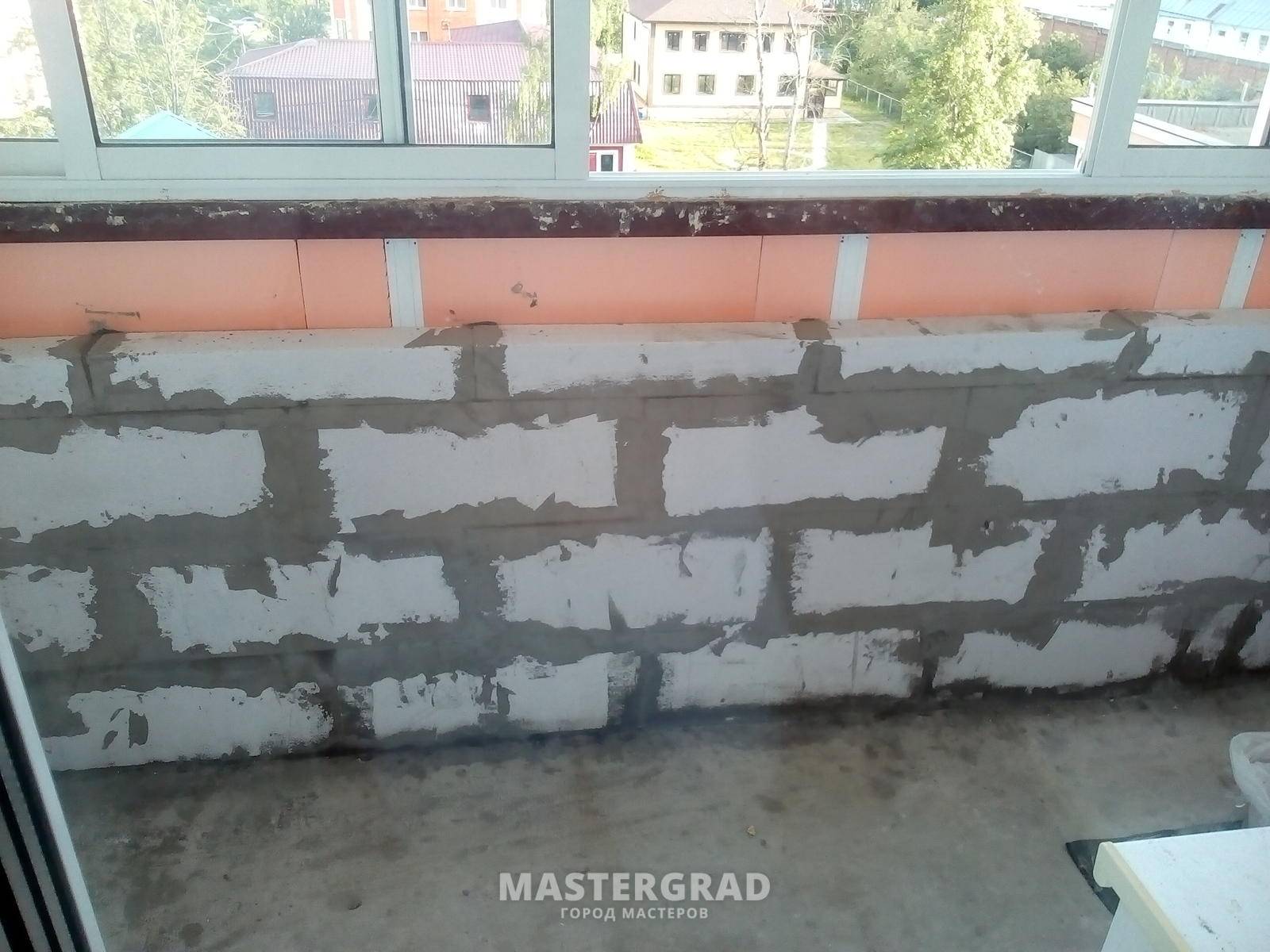 Утепление балкона газобетонными блоками - клуб мастеров