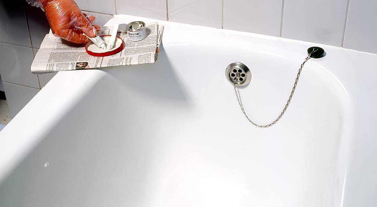 Ремонт акриловых ванн, заделка своими руками сколов и трещин, ликвидация мелких царапин