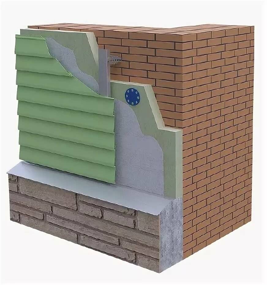 Эффективный утеплитель между стеной и облицовочным кирпичом