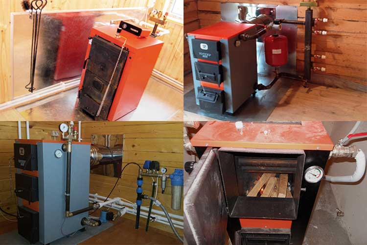 Котел на дровах для дачи: виды устройств, принципы установки дровяного отопительного прибора