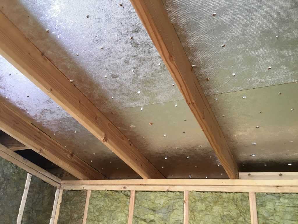 Утепление потолка пенопластом изнутри и снаружи