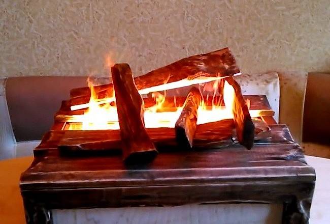 Как сделать своими руками электрокамин с эффектом живого огня